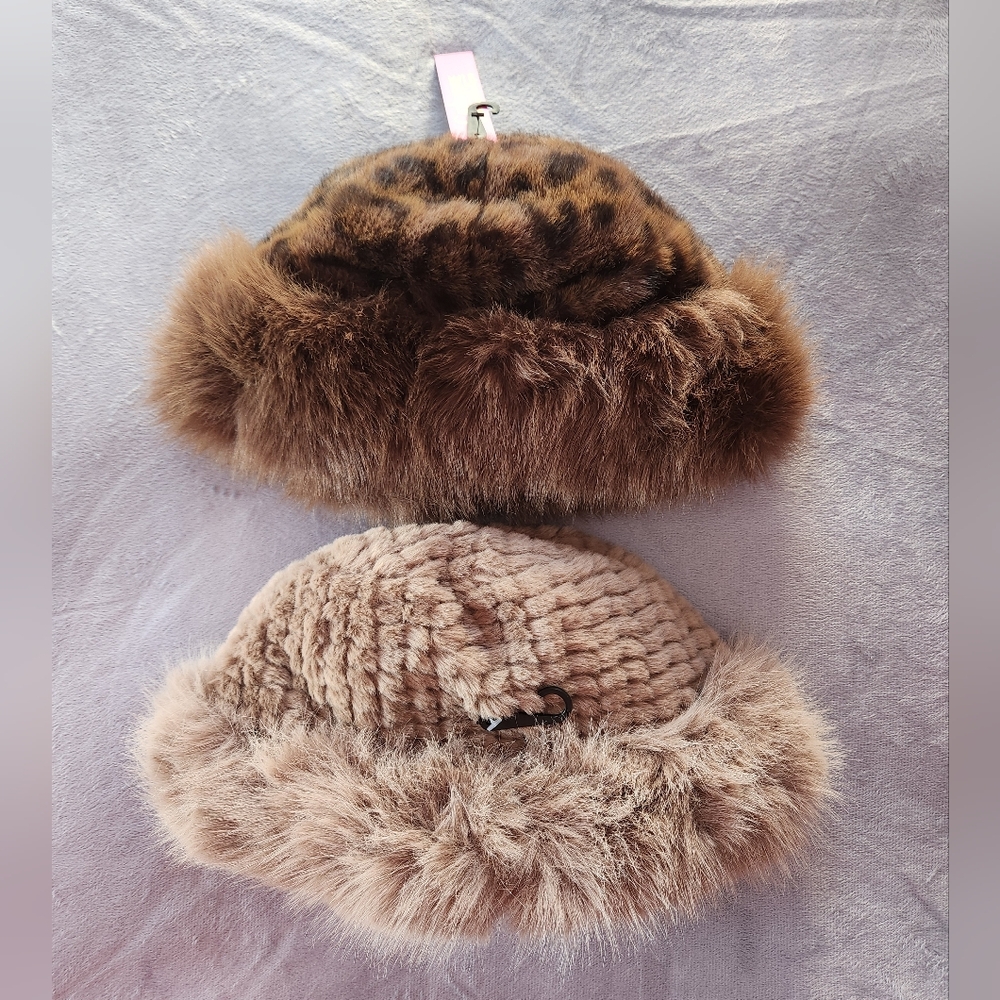 2 Fur Bucket Hats - Picture 2 of 8